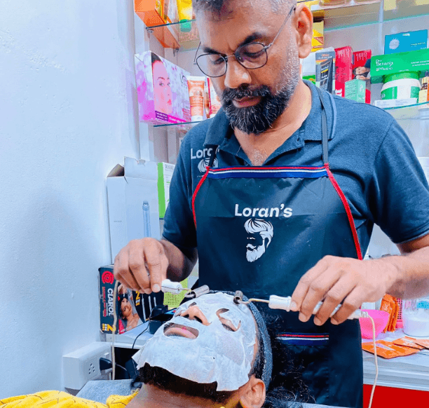 Styling stations at Loran's Gents Beauty & Make Up Studio Ramalloor