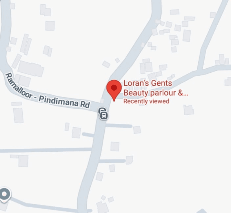 Loran's location map near Ramaloor St Jude chapel, Kothamangalam